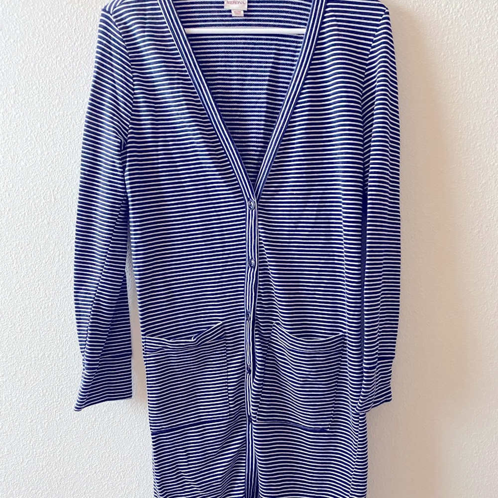 Long Button Cardigan